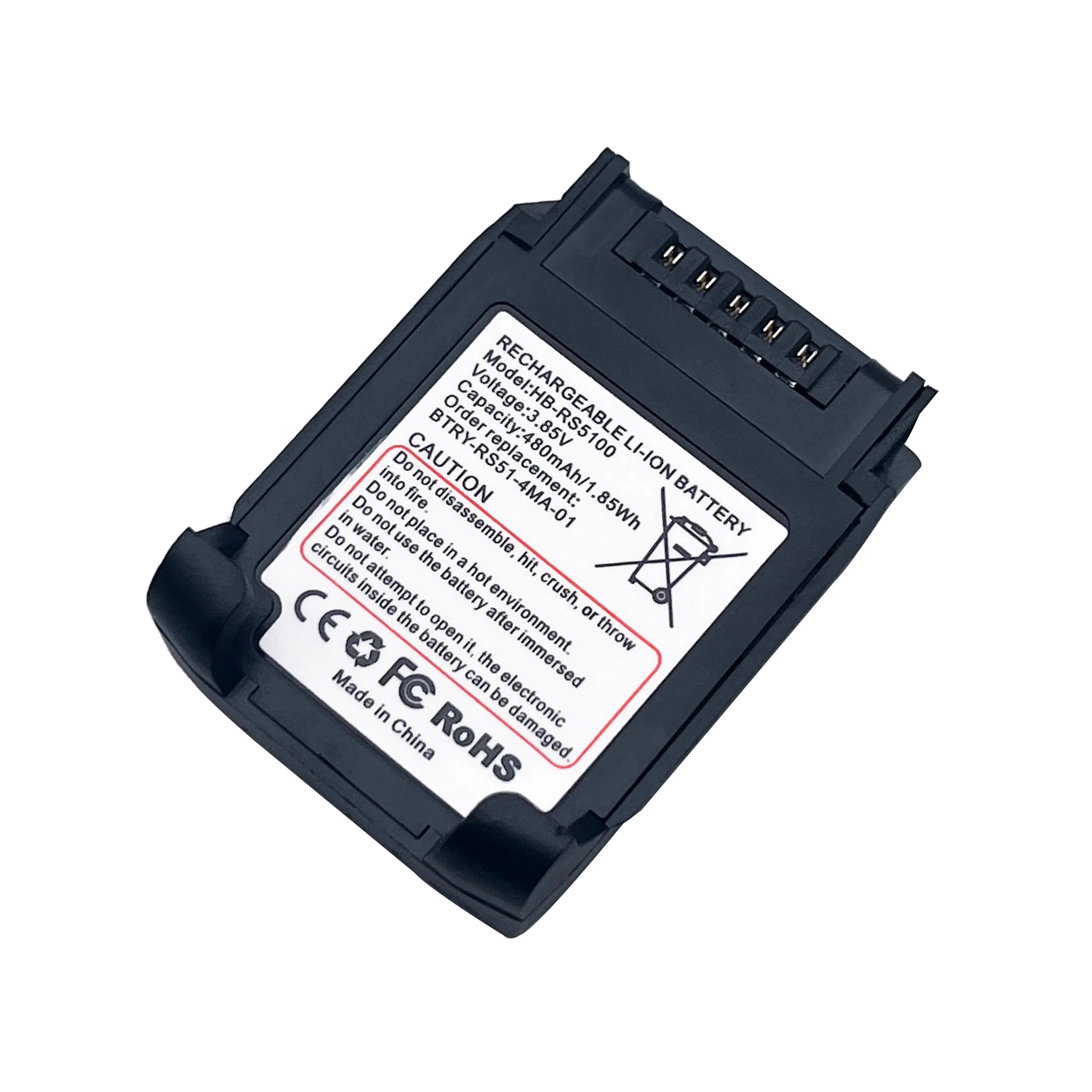 HB-RS5100 480mAh تبديل البطارية ل زيبرا حلقة الماسح الضوئي RS51 RS5100 RS61 الماسح الضوئي BT-000398 BTRY-RS51-7MA-01 BTRY-RS51-4MA-0