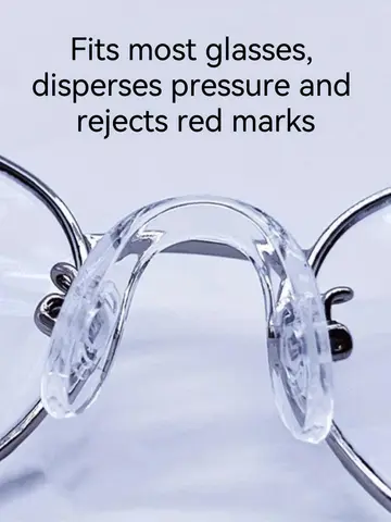 1/2/4pc Ultra-Soft Silicone Eyeglass Nose Pads Comfort Fit Glasses Frame Accessories Anti-Slip Nose Pads for Sports & Daily Wear