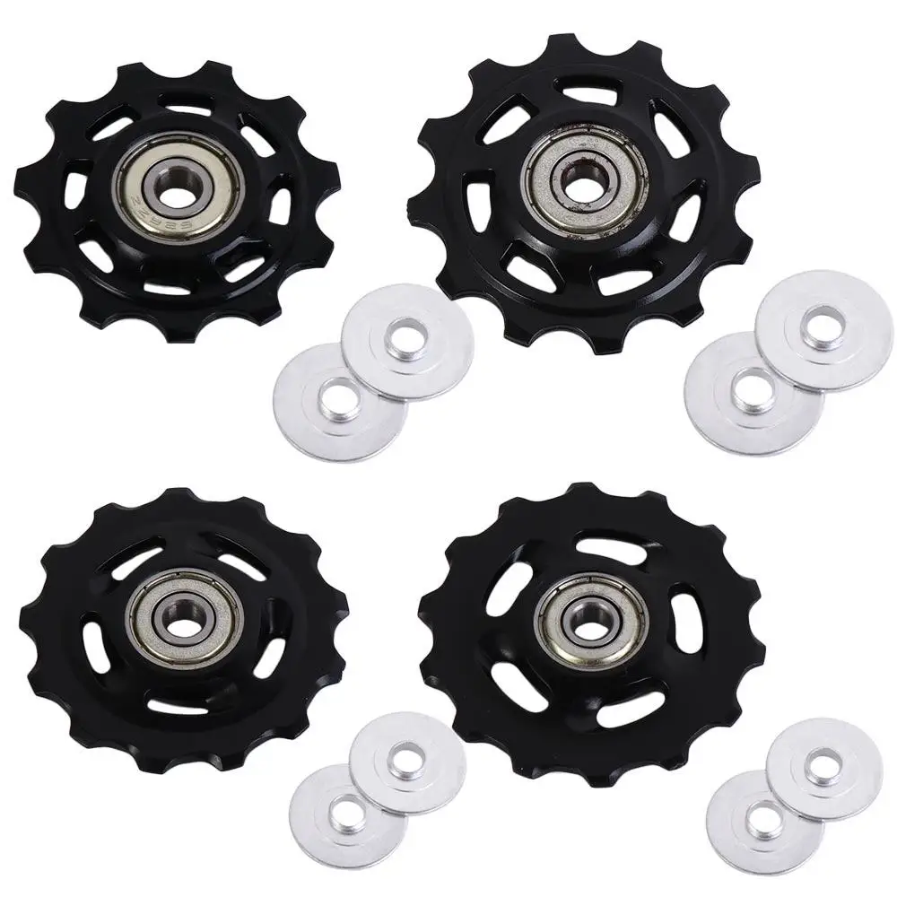 Wheel Rear Derailleur 11T 12T 13T 14T Bicycle Guide Wheel Derailleur Pulley Roller Derailleur Repair Kit Bicycle Pulley Wheel