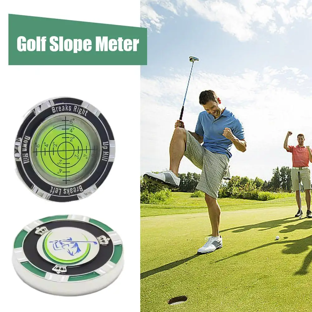 Golf Slope Meter Golf Ball Marker Spirit Level High Precision Golf Tools Leveler For Gardening Architecture Golf Accessorie U3S9