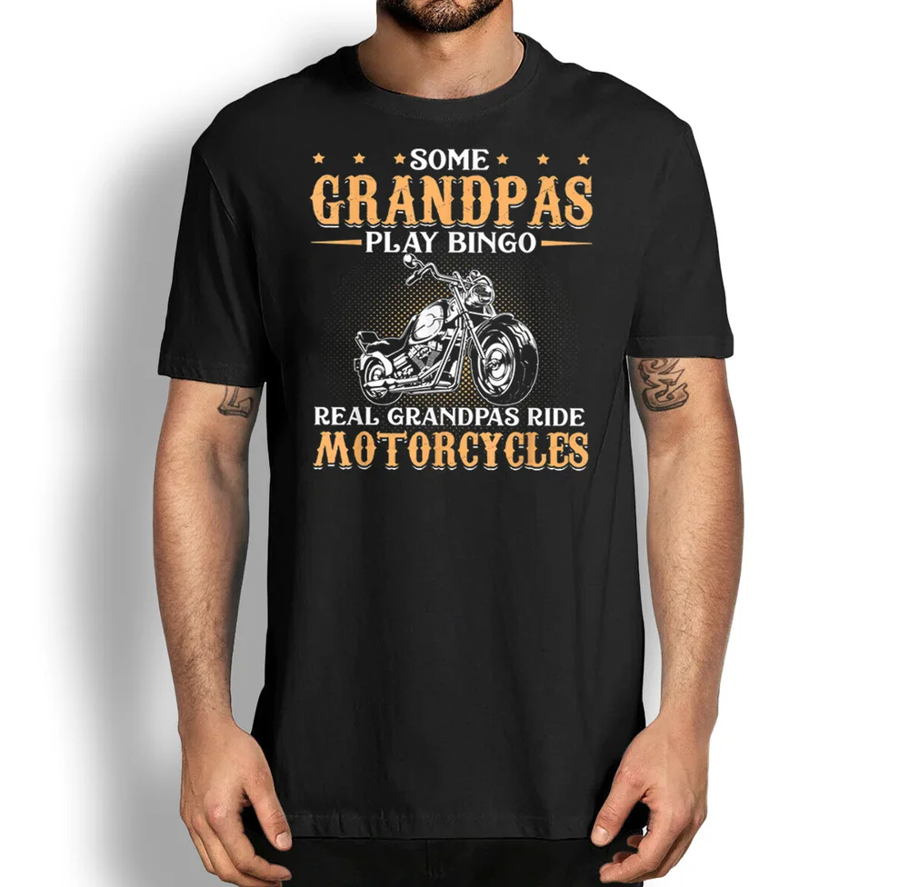 Biker Grandpas T-shirt,Real Grandpas Ride Motorcycles T-Shirt, Grandpas Gift Tee Anime Graphic T-shirts Y2K Tops New Arrival