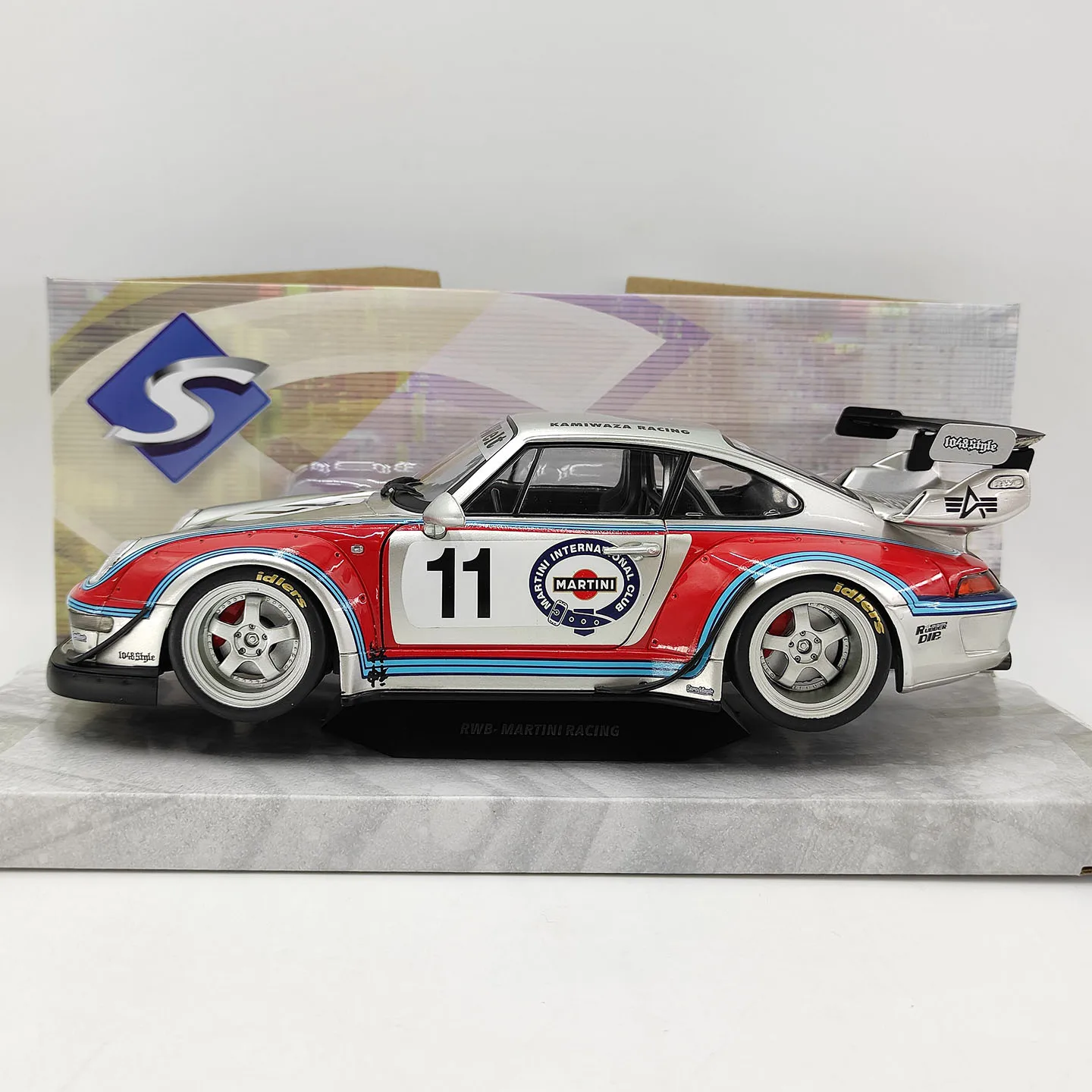 Diecast SOLIDO S 1:18 Scale Porsche 911 RWB 2020 #11 Alloy Car Model