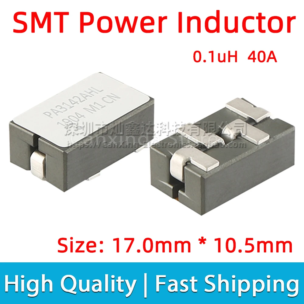 PA3142AHL PA3142 SMD SMT Moulded Power Inductor Inductance 0.1uH 40A High Large Current Moulding Dual Winding Shield Filter