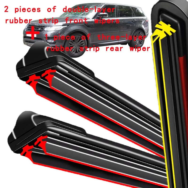 

For Range Rover Sport MK2 L494 2013-2017 2014 Wiper Front & Rear Wiper Blades Windshield Windscreen Window Brushes 24"+20"+15"