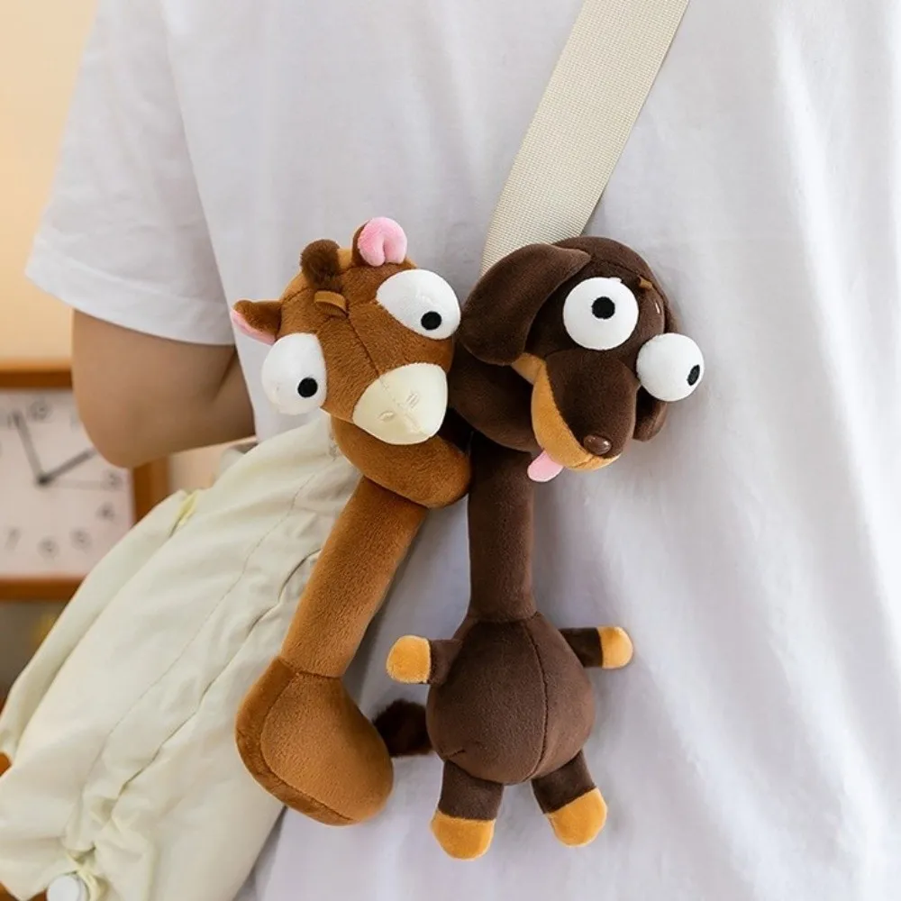 Funny Design Long Neck Animal Pendant White Color 40CM White Goose Bag Pendant Creative Gift Cute Style Cartoon Pendant