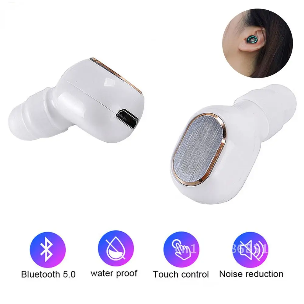 

Wireless Earphone Bluetooth-compatible Sport Earbuds Mini Earphone for iPhone In Ear Stereo Headset With Mic for Xiaomi