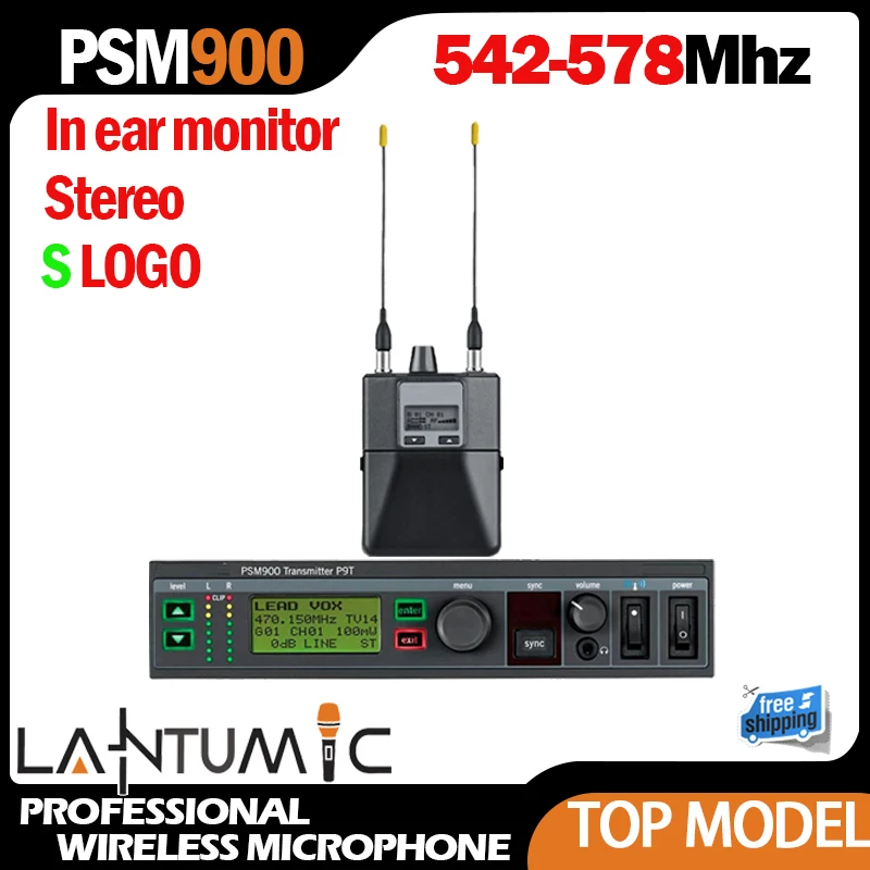 

In-Ear Monitor PSM900 Stereo Wireless Monitoring System IEM System 500Mhz Stage Personal Professional Wireless Stage Return