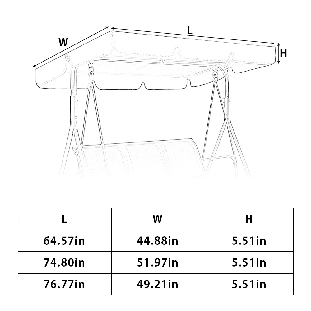 Waterproof Outdoor Swing Chair, Shed Swing Canopy Roof, Hammock Canopy