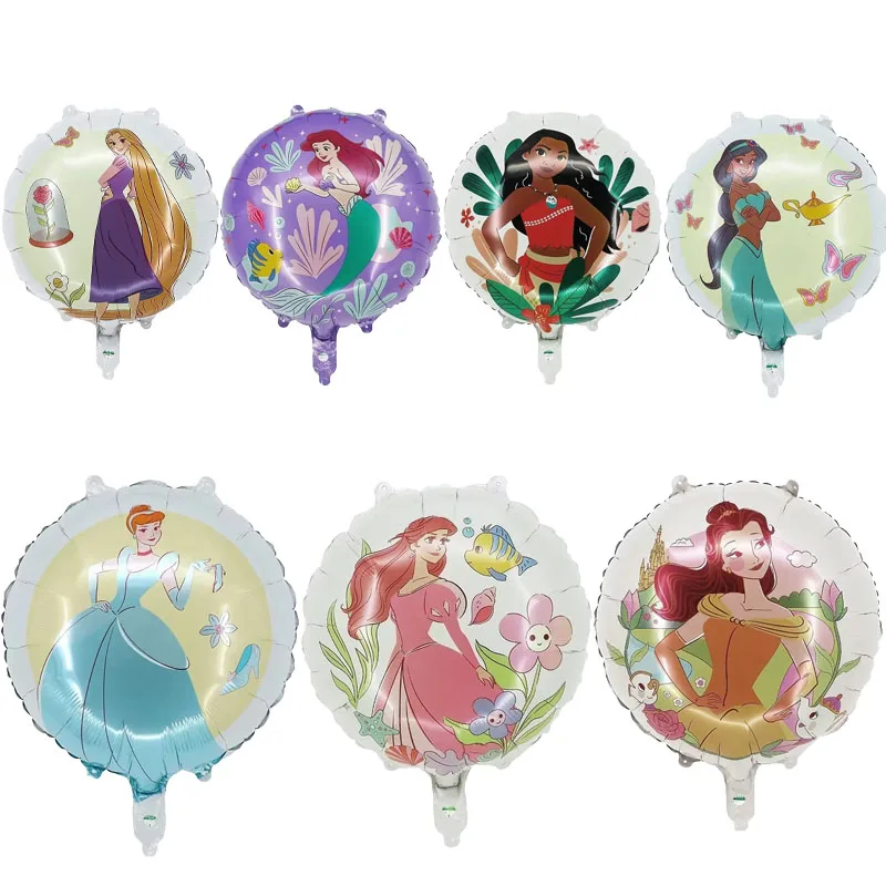 18inch Disney Princess Ball Snow White Cinderella Ice Princess  Foil Balloon Birthday Party Decoration Children\'s Toys