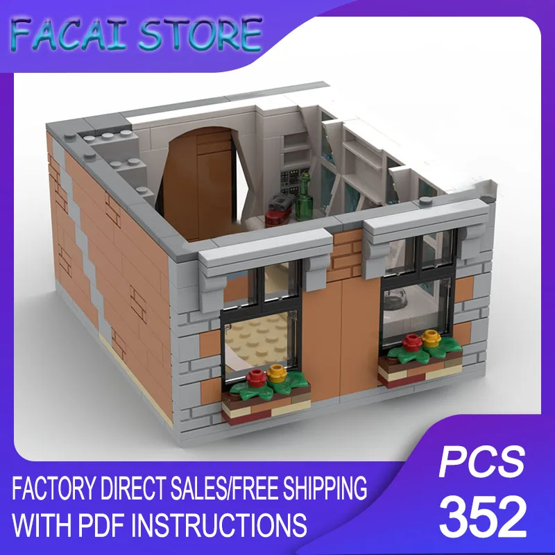 

Modular City Building Moc Building Bricks Modular GWP Complex - Kitchen Technology Blocks Christmas DIY Toy Construction Gifts