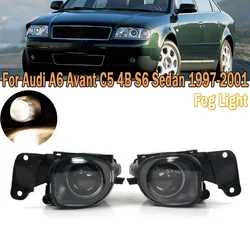 Pair Left&Right Fog Lamp Assembly For Audi A6 Avant C5 4B S6 Sedan 1997 1998 1999-2001 Front Bumper Anti Fog Light 4B0941700A