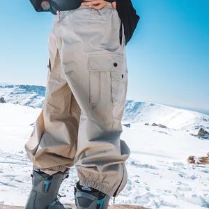 2024 رجل امرأة سروال تزلج واسع دافئ فضفاض السماء سروال تزلج الشتاء في الهواء الطلق مقاوم للماء أنثى الثلج التزلج على الجليد السراويل الملابس أفضل 10 ملابس ثلجية رخيصة مبيعا - No8