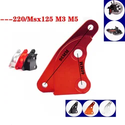 For Honda Msx125 M3 M5 Motorcycle Front Shock Absorption Caliper Bracket Adapter For 220mm Brake Disc/40mm Brake Caliper