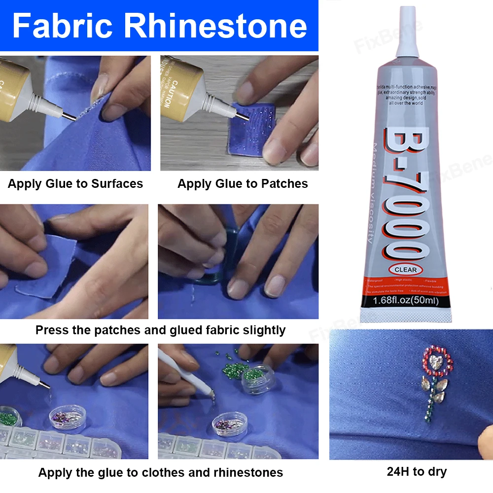 Transparent Glue Strong Contact Adhesive Fabric Clothes Textile Jewelry Rhinestone Cellphone Case Plastic Models Sealant Cement