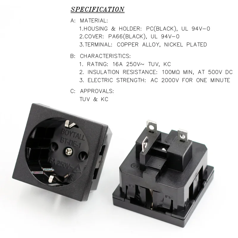 German standard European standard socket inverter outdoor energy storage power supply suitable for 45 * 45mm TUV KC Korean stand