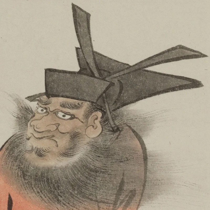 Qing Pu Ru's "Zhong Kui Chao Que" is a high-definition Xuan paper replica decorative painting from the Museum of Ancient Chinese