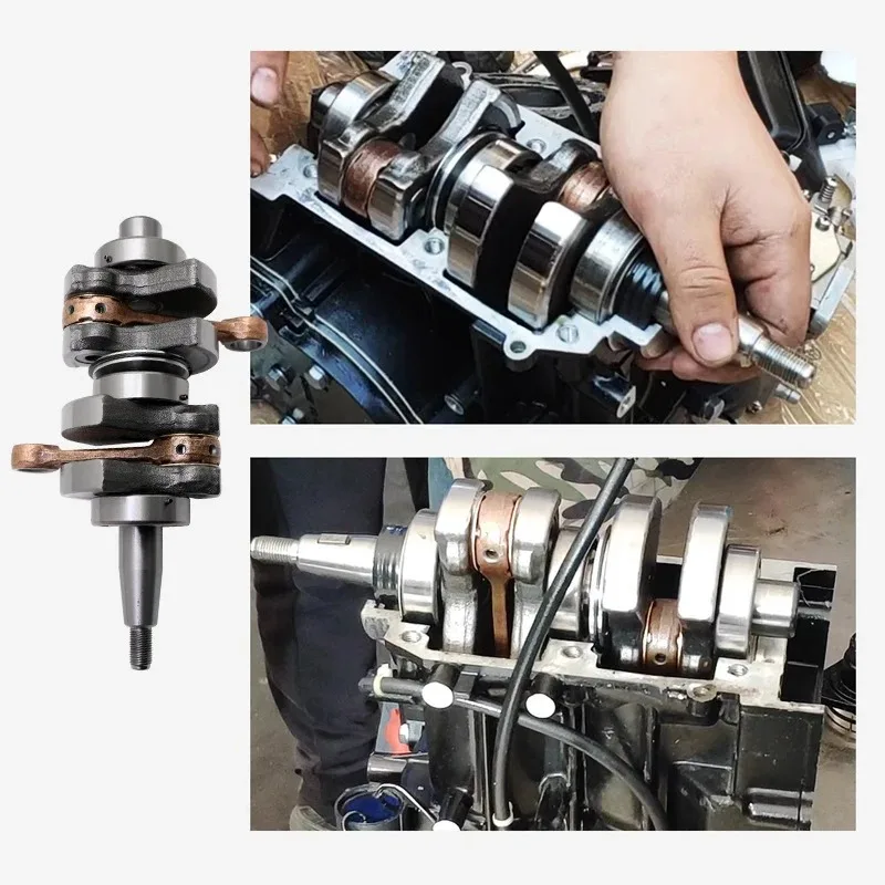 SSTT  9.9 15 2 Stroke Outboard Motor Crankshaft Assembly Rustproof Metal Alloy Efficient for Boat Engine Model