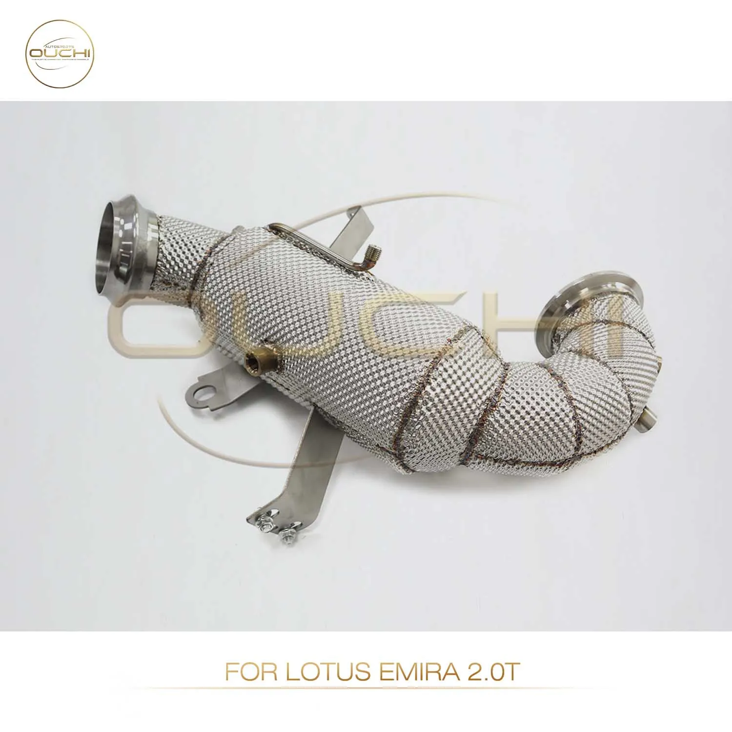 OUCHI High Flow Exhaust Downpipe For Lotus Emira 2.0T  With Heat Shield Pipes Exhaust System Auto Performance Parts