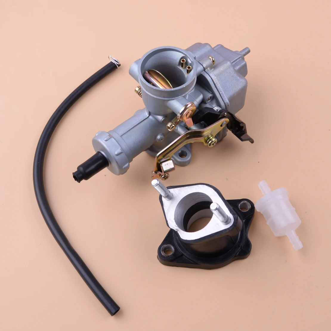 letaosk filtro de combustivel do carburador 48 mm conjunto para honda trx200 xl200r atc200e atc200 xr100r xl200r xr200r 01