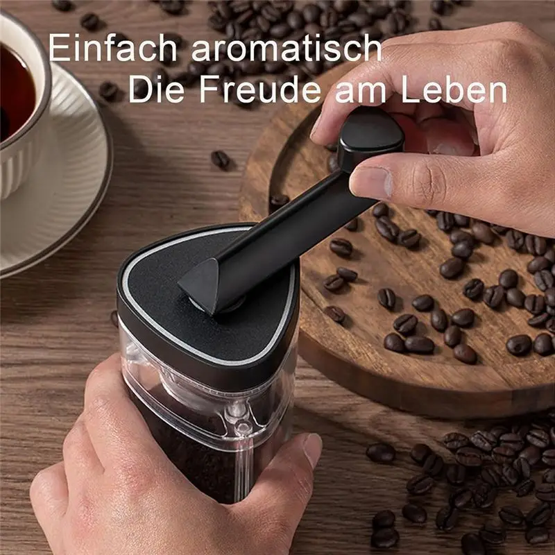 NOCM Manual Coffee Grinder, Cone Mill Suitable for Coffee Beans and Spices, Adjustable Espresso Grinder 25G Hopper