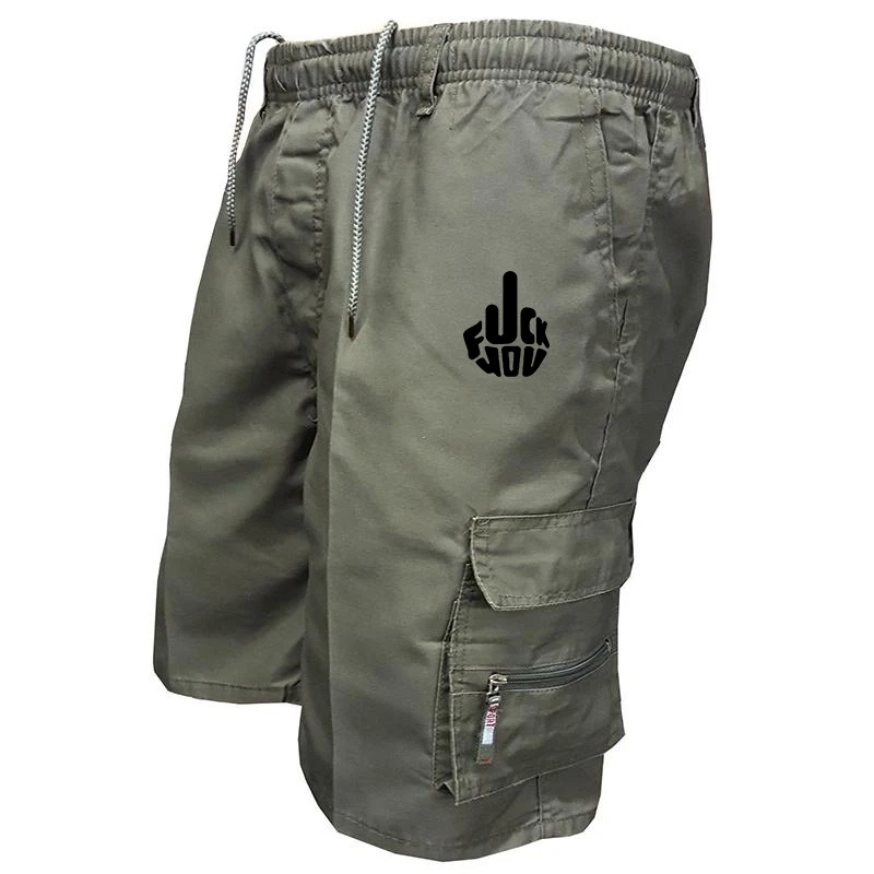 Mens Cargo Shorts New Side Multi-pockets Men Loose Work Shorts Casual Short Pants Male Plus Size Summer Outdoor Shorts