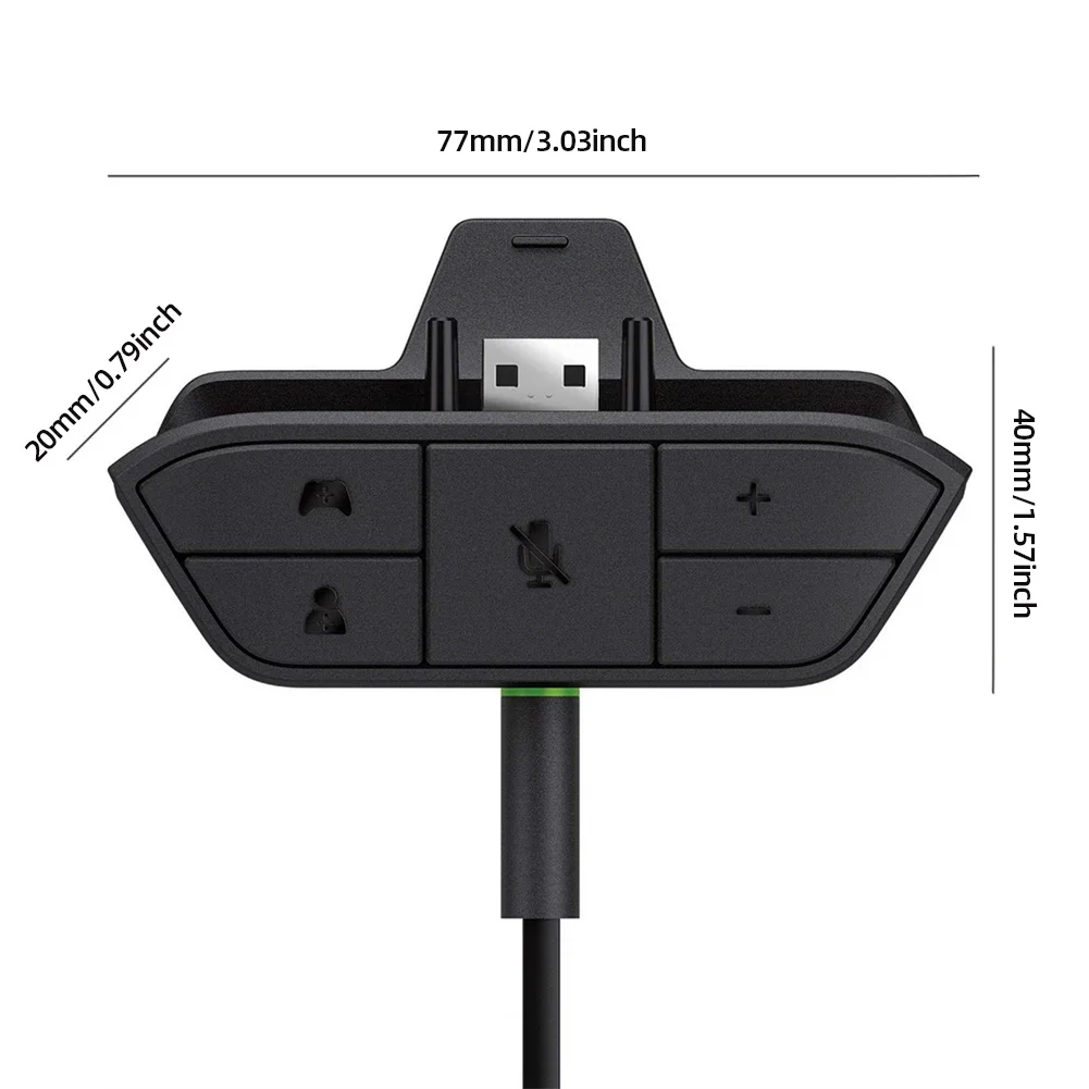Stereo Headset Adapter for Xbox One Controller Parts Adjust Audio Balance Mic Headphone Converter 3.5mm Jack Gaming Accessories