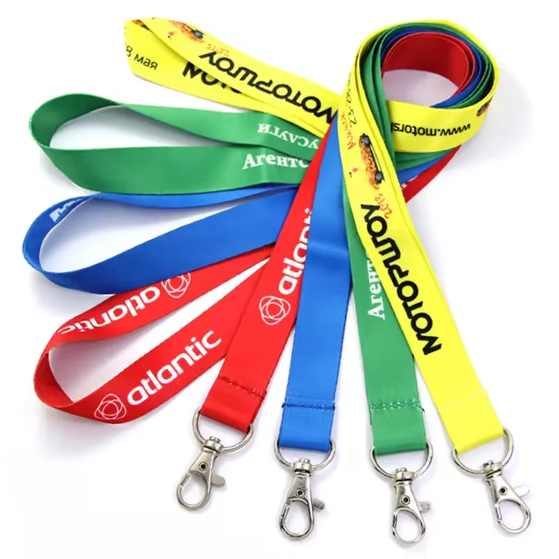 

Free sample Customized logo Factory Cheap price OEM mini MOQ free sample silk screen polyester lanyard