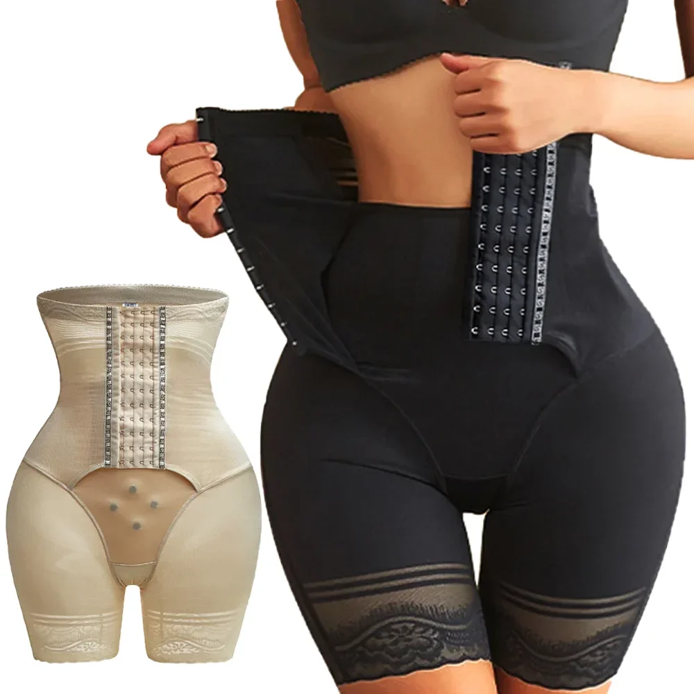 여성 하이웨이스트 바디 쉐이퍼 힙업 슬리밍 쉐이프웨어 뱃살 트리머 숏 팬티 뱃살 보정 팬티 통기성 리프트업 숏 팬츠