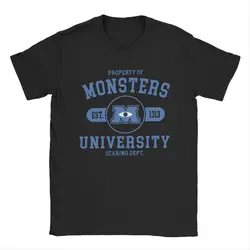 Men Monsters University Student Monsters Inc. T Shirt 100% Cotton Clothing Unique Round Neck Tee Shirt 4XL 5XL T-Shirts