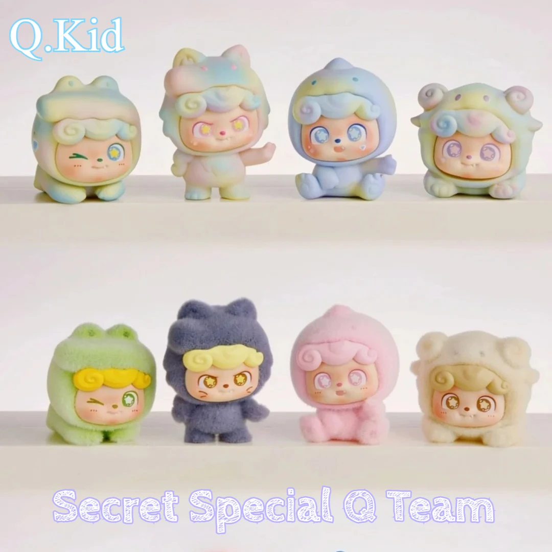 

Оригинальный Jotoys Q.Kid Super Q. Команда Q. Детская серия, слепая коробка, мини-милая фигурка фасоли, милые украшения, милый подарок на день рождения для девочек