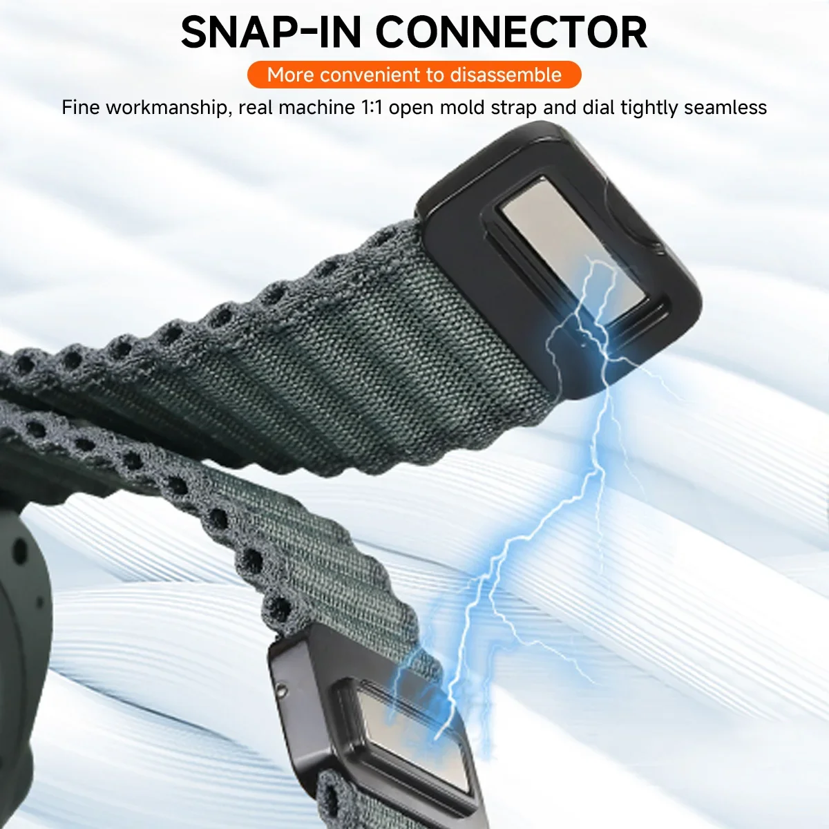 نايلون الرياضة المغناطيسي سوار لساعة سامسونج جالاكسي الترا حزام 47 مللي متر درب حلقة العصابات لساعة جالاكسي 7 الترا 47 اكسسوارات