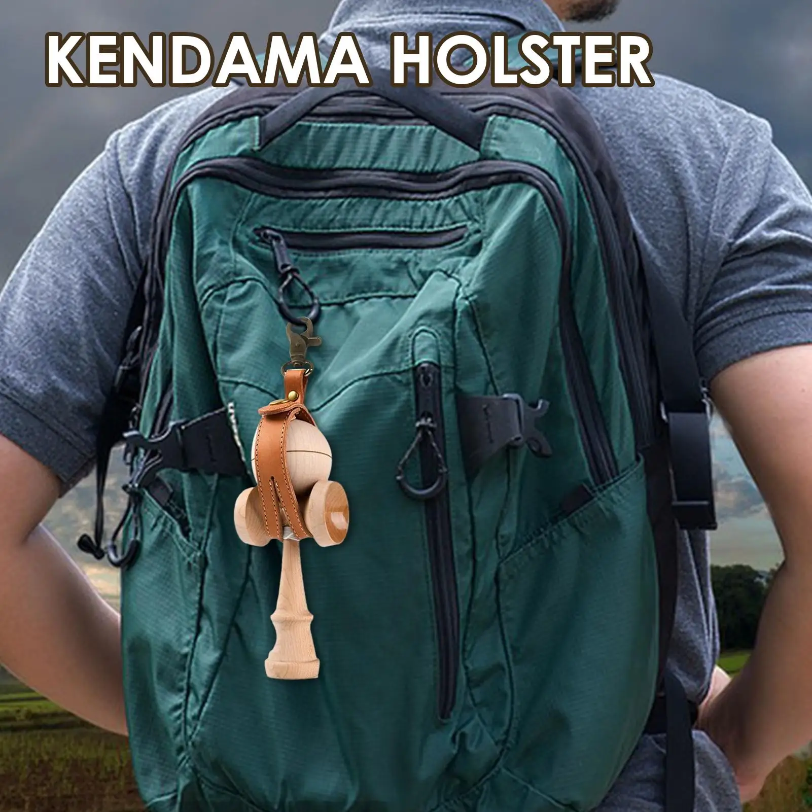 Кобура Kendama, аксессуар для переноски японской игрушки Kendama Skill, изысканная и компактная игрушка Kendama Coordination, ремешок для хранения