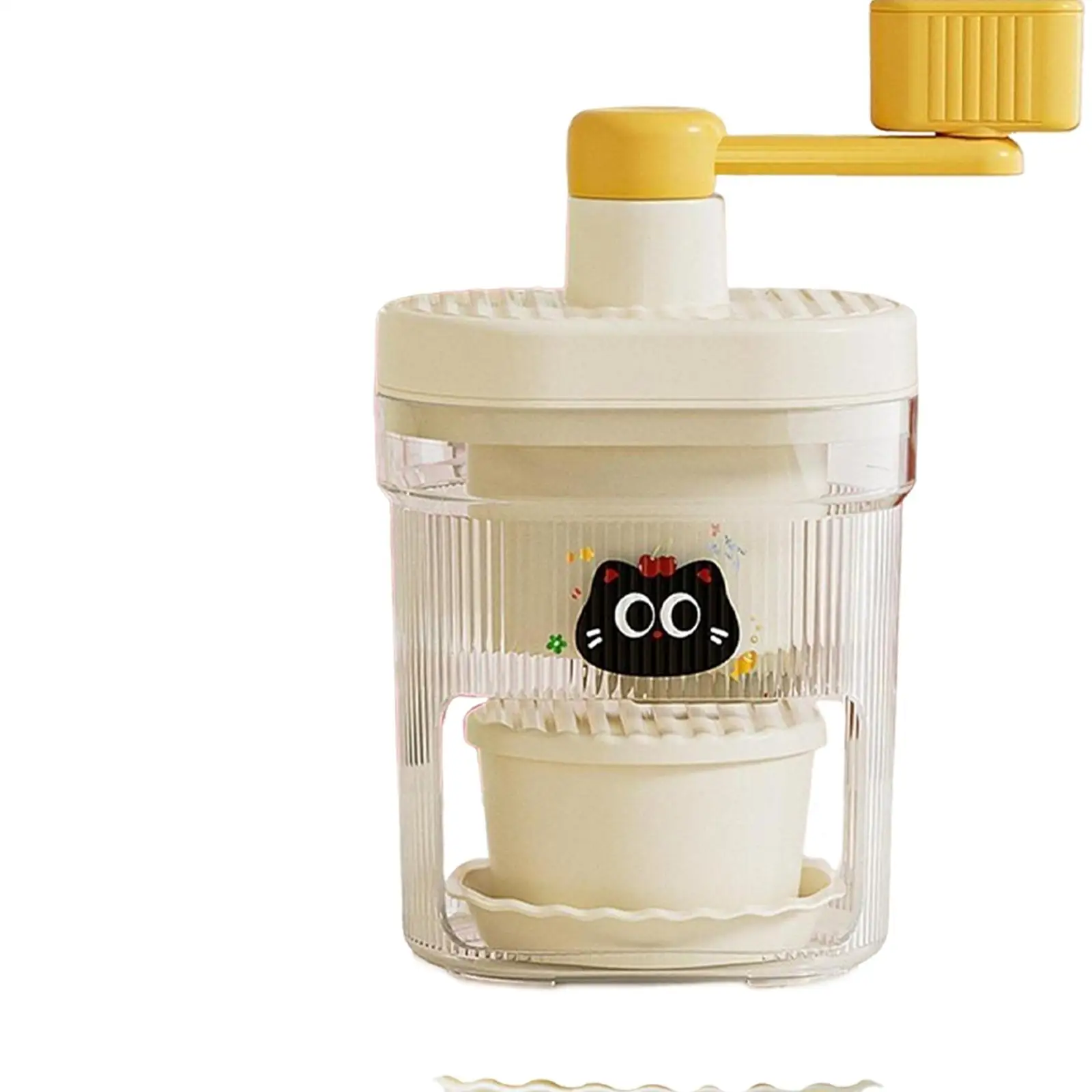 휴대용 수동 얼음 분쇄기, 빙수 제조기, 슬러시 메이커, 핸드 크랭크 얼음 분쇄기 (파티, 바, 레스토랑용)