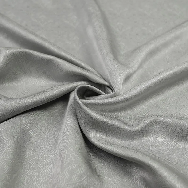 New Chinese-style Hanfu and cheongsam fabric made of flower-woven gold pure silk real