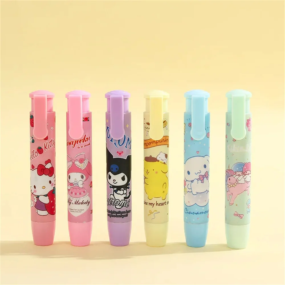 Creative Sanrio Hello Kitty Press Eraser Anime Kuromi Melody Cinnamoroll Cartoon Kawaii Stationery Gift Office School Supplies image 4
