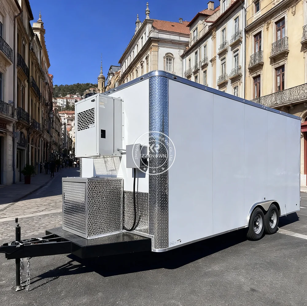 مقطورة الحاويات المبردة للبيع OEM المبردة مقطورة المورد المهنية المبردة