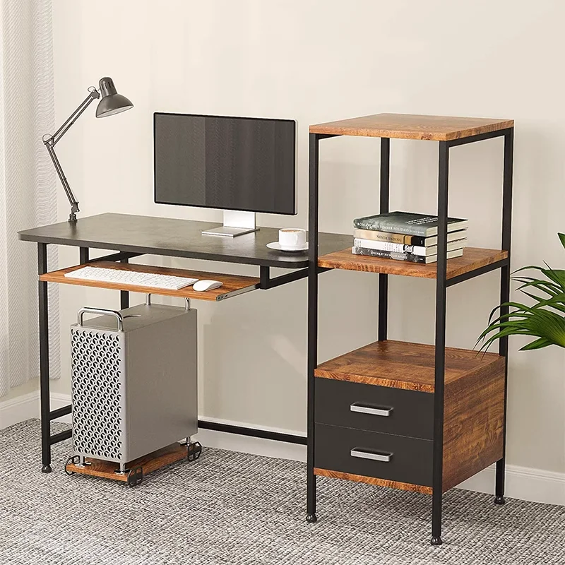 

Gaming Computer Office Desk Shelf Study Secretaire Table Office Desk Simplicity Workbench Escritorio Ordenador Furniture QF50OD