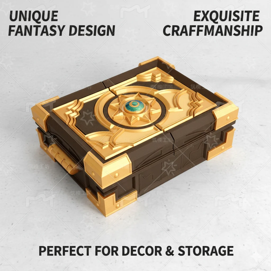 Handmade Card Game Storage Box Cosplay Gift Box Card Holder for Hearthstones Fans Collectible Box for Cards and Accessories