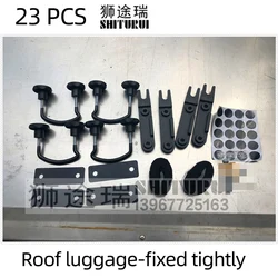 4pcs Steel Universal Roof Box Car Van Mounting Fitting Kit U-Bolts Clamps Car U-Bolts Clamps Roof Luggage Accessories
