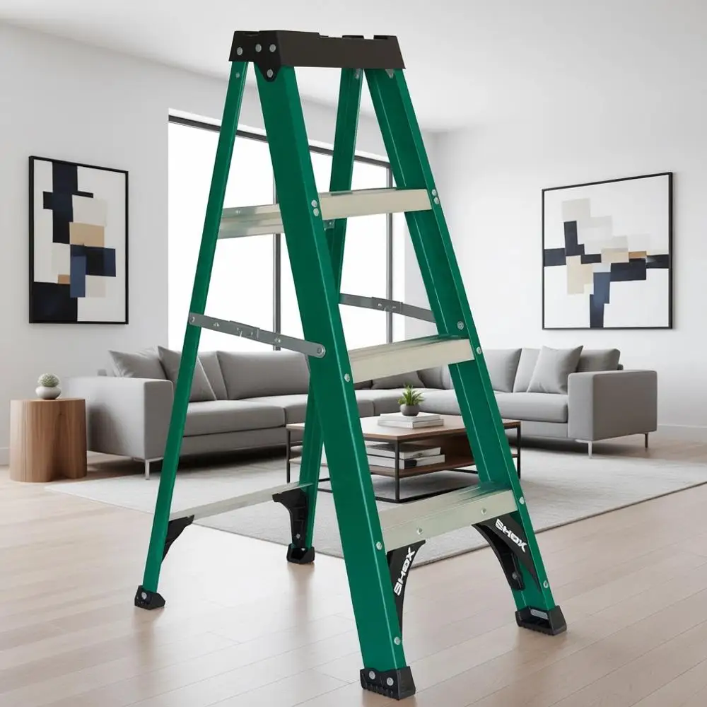 

4-ступенчатая лестница из стекловолокна, грузоподъемность 225 фунтов, тип II, модель S4004