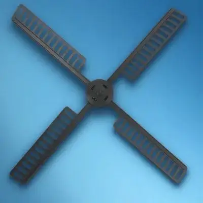 

1Set Solar Powered Windmill Accessory Fade Resistant Plastic for Garden Yard Landscape Rotating Wind Mill Part