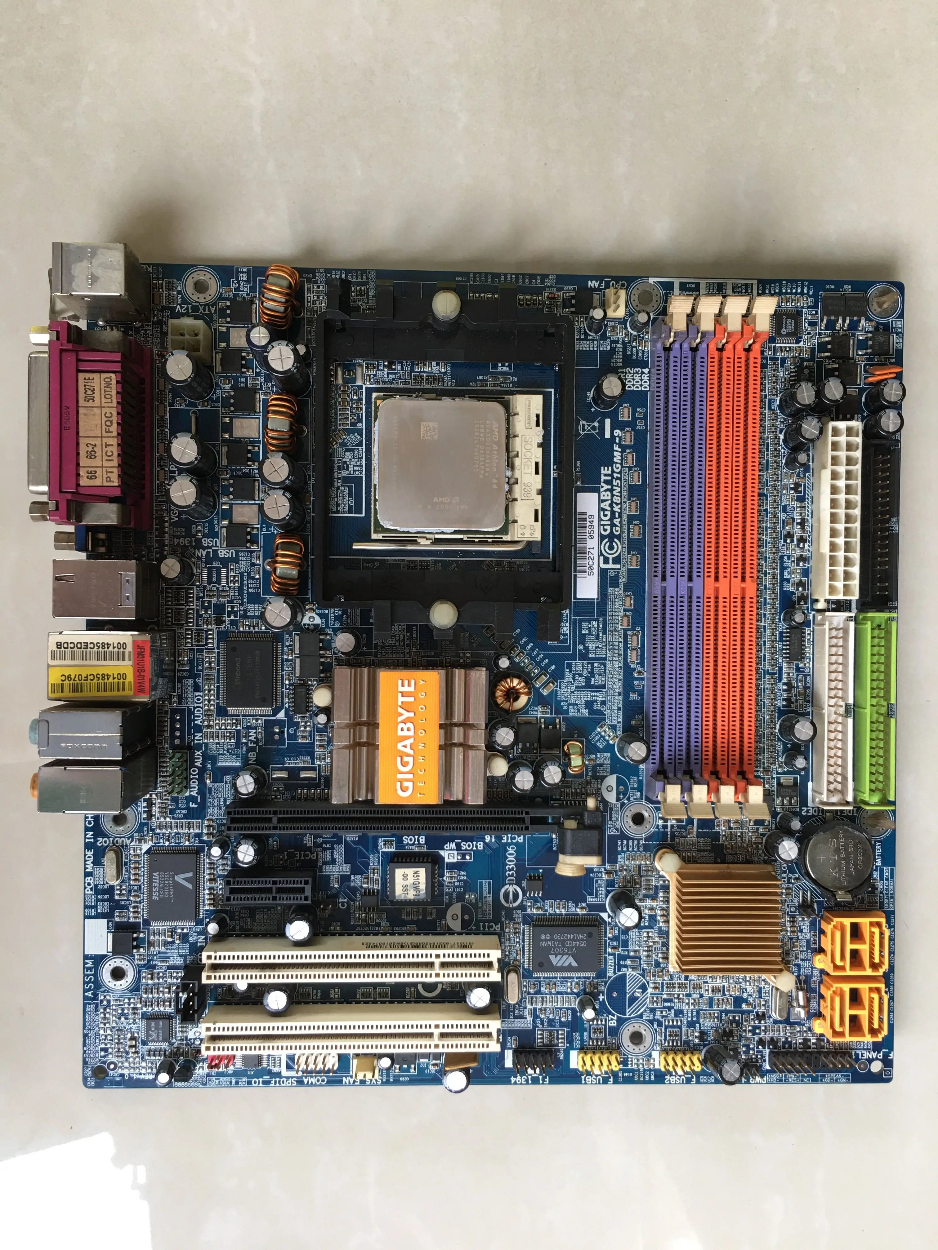 

For Gigabyte K8N51GMF-9 Support AM2/DDR2 Desktop Main Board