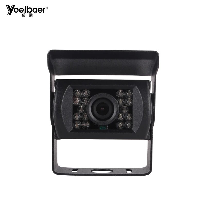 2PCS 4 Pin AV Connector Wide Angle Infrared Night Vision Bus Trailer Truck Rear View 24V Backup Camera For Trucks