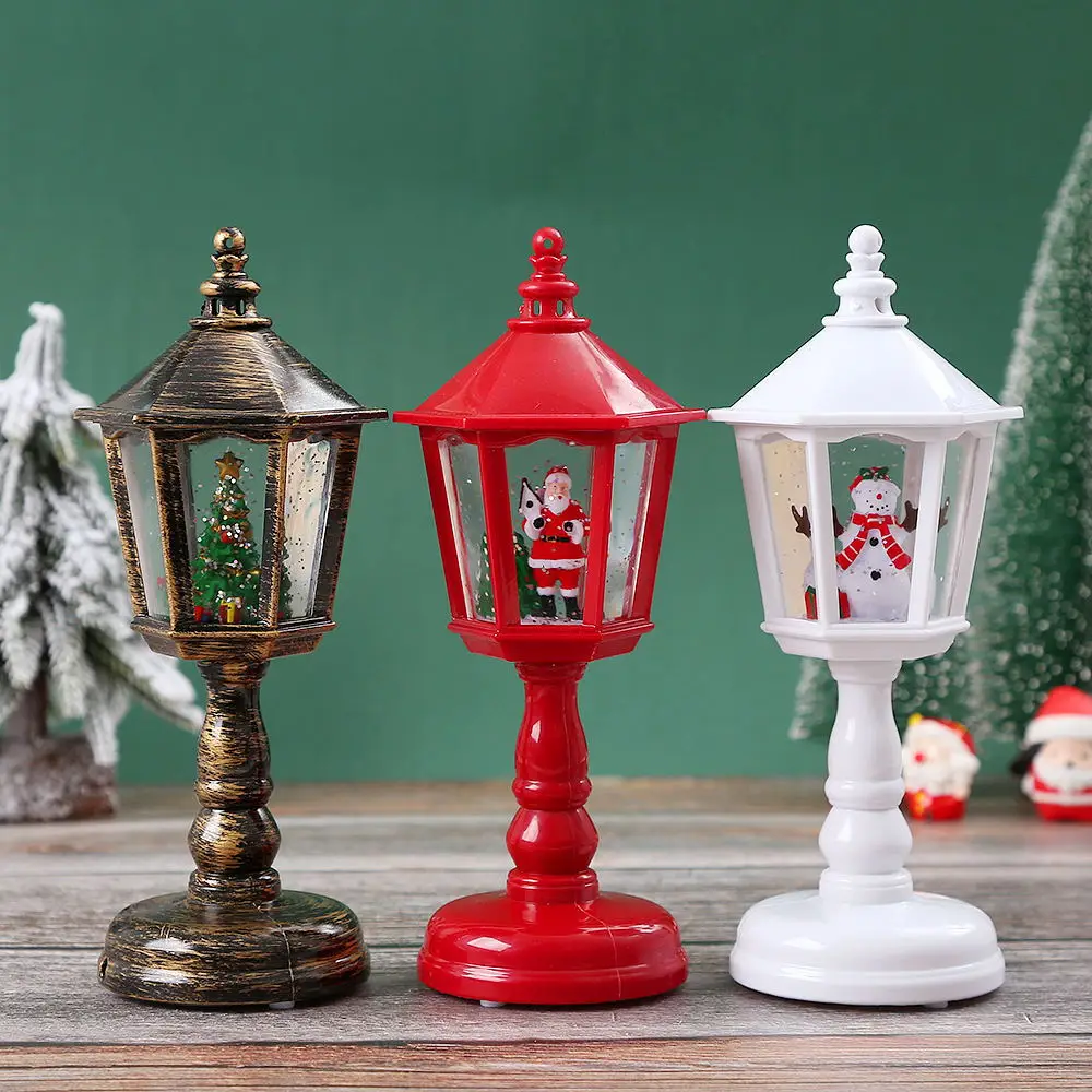 Christmas Santa Lantern Wind Lights Merry Christmas Decoration for Home Xmas 2023 Christmas Ornament Natal Navidad New Year 2024