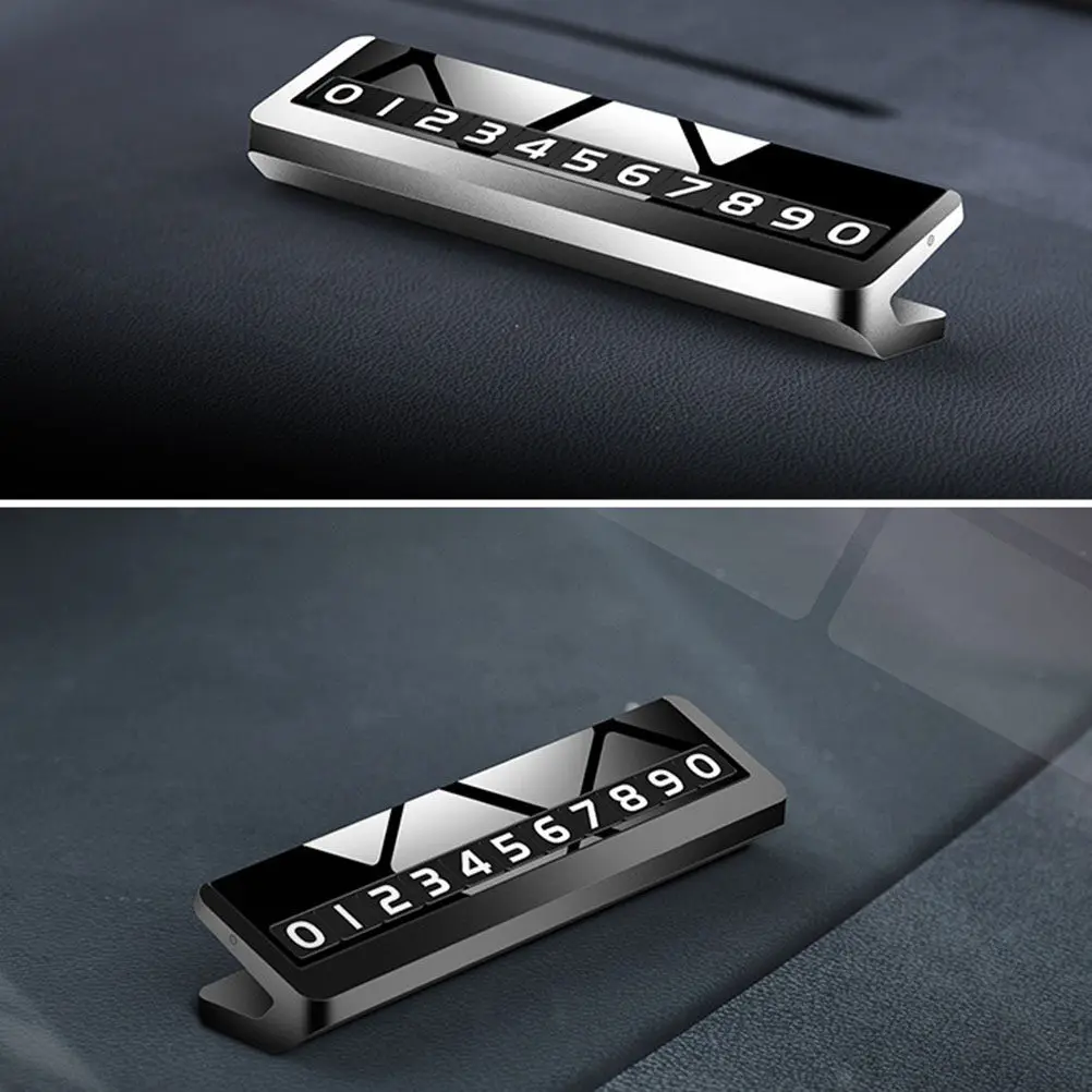 

Светящаяся временная парковочная табличка для автомобиля, серая, термостойкая, DIY, с подсветкой от телефона, видимая ночью