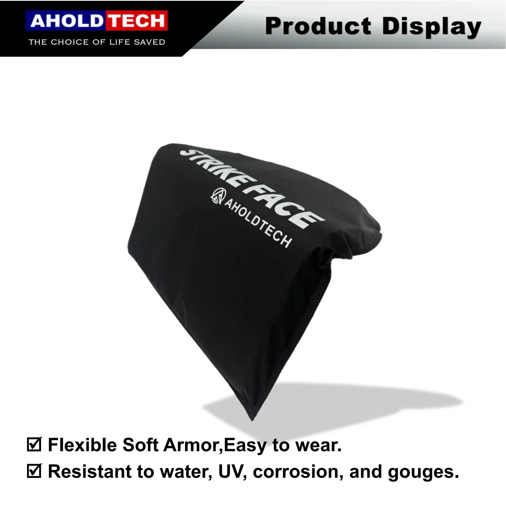 Aholdtech Lightweight Soft Armor Panel, Bulletproof Placa Balística para a Polícia de Combate do Exército, Soft, MT, ISO, NIJ III, 3A, 10x12