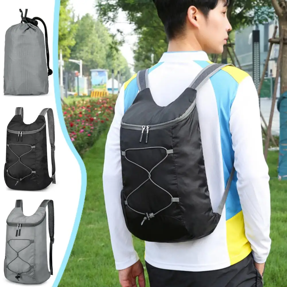 Outdoor Packable Backpack Large-capacity Foldable Camping Travel Daypack Sports Bag Backpack Anti-splash Hiking M2i7