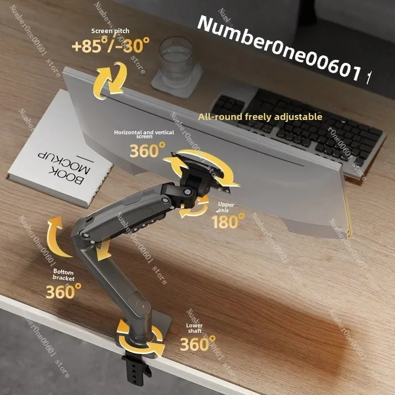 Monitor Bracket Mechanical Cantilever Computer Height Increasing Screen Base Secondary Screen Lifting and Rotating Vesa F80