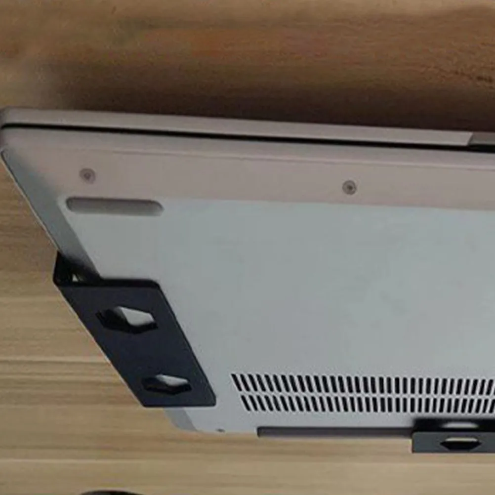 

1Set Laptop Holder Under Desk Rack Sturdy Plastic Laptop Bracket Keyboard Storage Mount Office Supplies Organizer