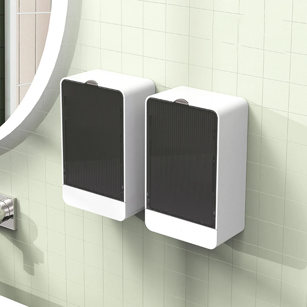 

Soap Dish with Lid Dust-proof Drain Box Rest Holder for Shower Bracket Holders Bathroom Dishes Drainage White Sponge Work
